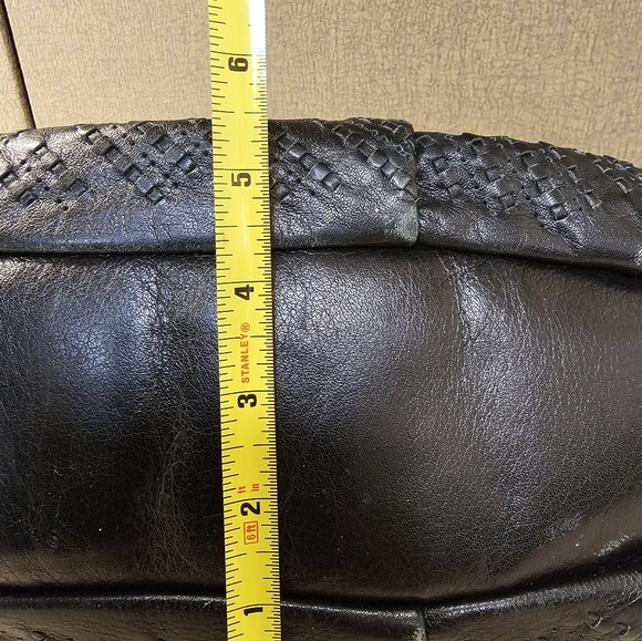 COACH Black Textured Satchel - Picture 9 of 12